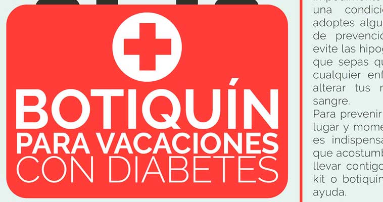 Botiquín para vacaciones con diabetes