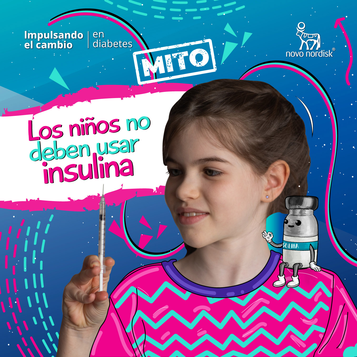 ¿Los niños no deben usar insulina?
