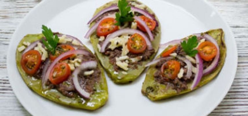 Chalupas de cecina
