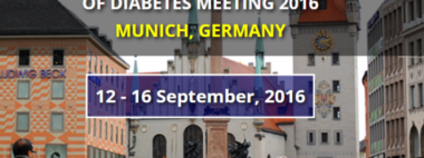 European Association For The Study of Diabetes Meeting 2016