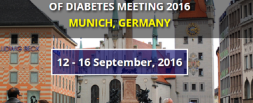 European Association For The Study of Diabetes Meeting 2016