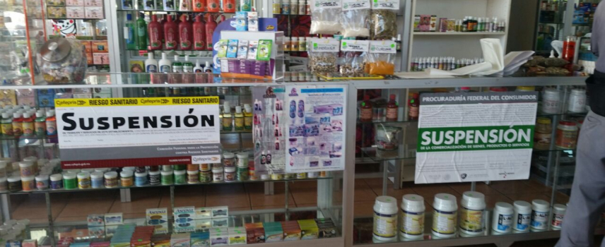 COFEPRIS Y PROFECO ASEGURAN PRODUCTO MILAGRO  PARA BAJAR DE PESO, EN CINCO ENTIDADES DEL PAÍS