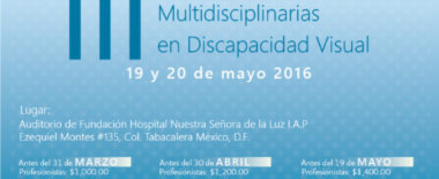Jornadas Multidisciplinarias en Discapacidad Visual