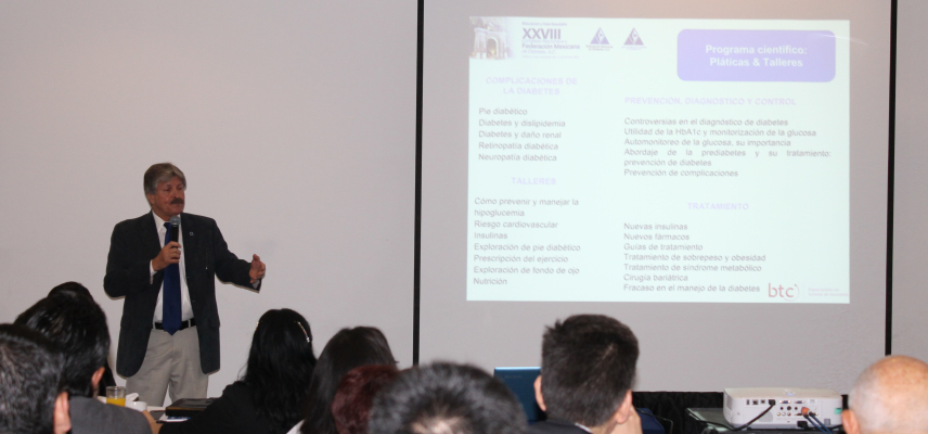 La Federación Mexicana de Diabetes, A.C. presentó este martes la sede y fechas para el Congreso Nacional de 2016