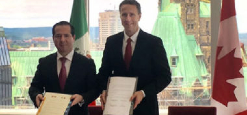 MÉXICO Y CANADÁ FIRMAN ACUERDO DE COLABORACIÓN EN MATERIA DE SALUD