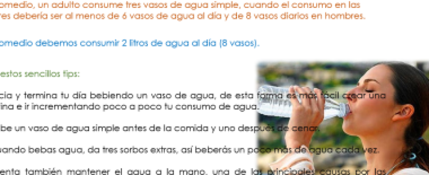 Más de la mitad de los mexicanos,  no toma suficiente agua simple