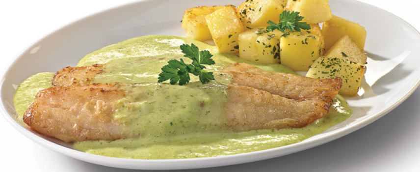 Pescado en salsa de chicharo