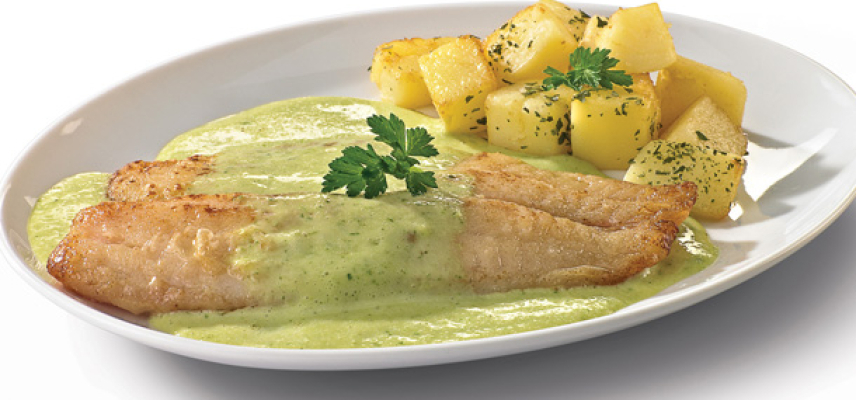 Pescado en salsa de chicharo