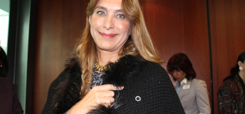 Senadores portaron el pin del Círculo Azul