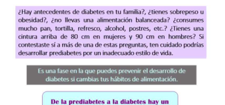 ¿Sabes si tienes prediabetes?
