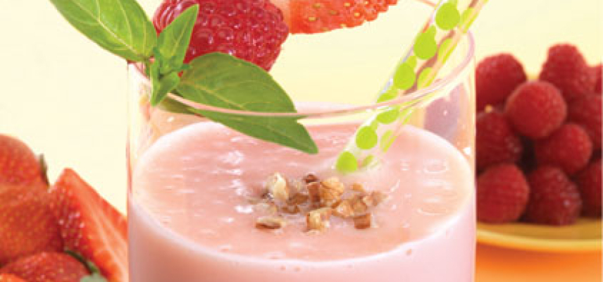 Batido de frutos rojos