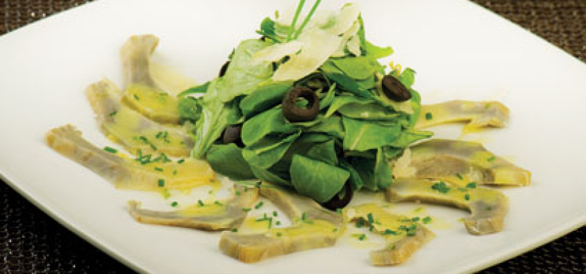Carpaccio de alcachofa
