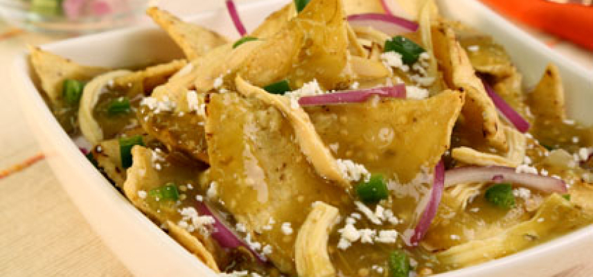 Chilaquiles en salsa verde