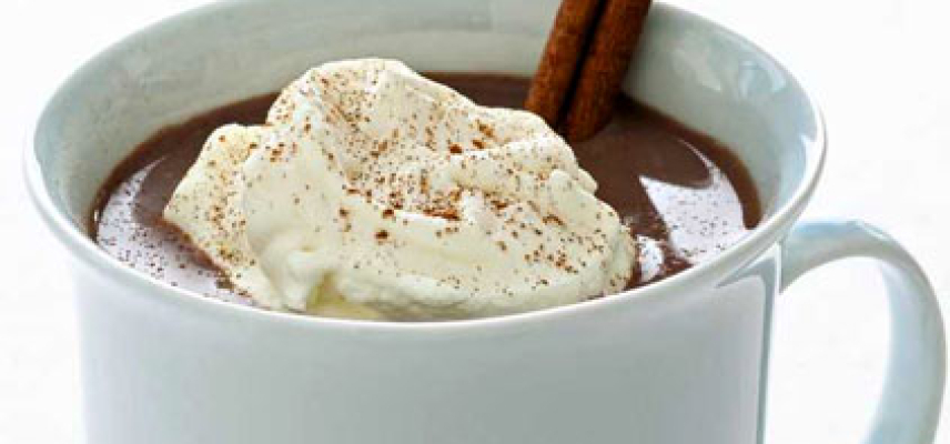 Chocolate caliente con canela
