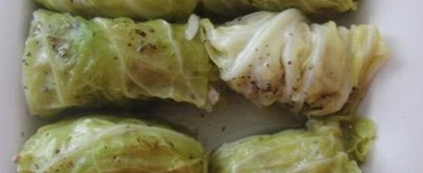 Rollo de col y queso