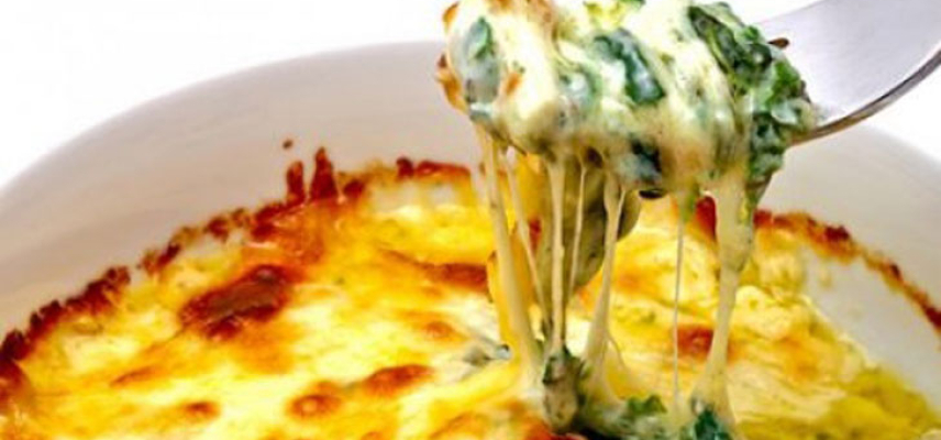 Espinacas al horno con queso
