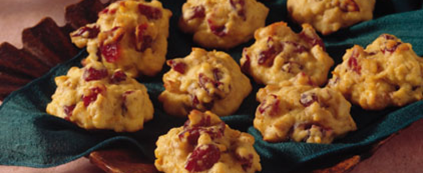 Galletas de naranja con arándano
