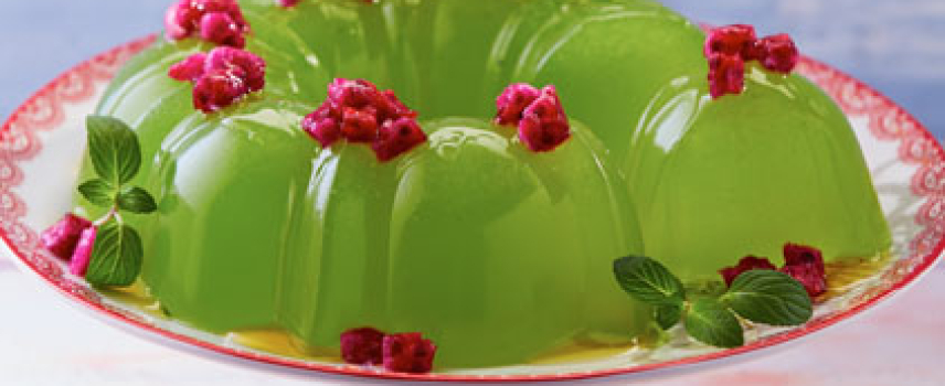 Gelatina de Nopal y  menta