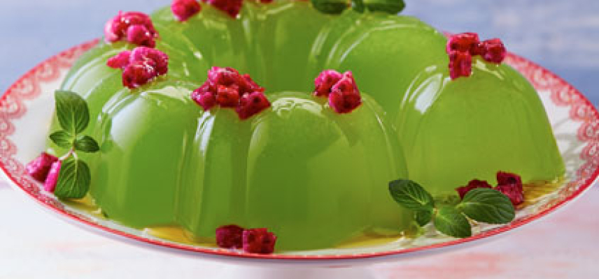 Gelatina de Nopal y  menta