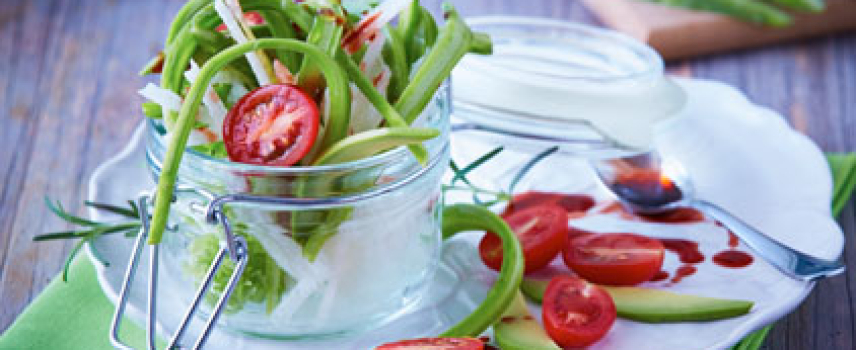 Ensalada de nopal y  jicama