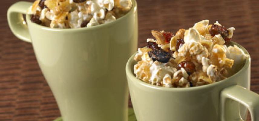 Un touchdown de palomitas y cacahuate