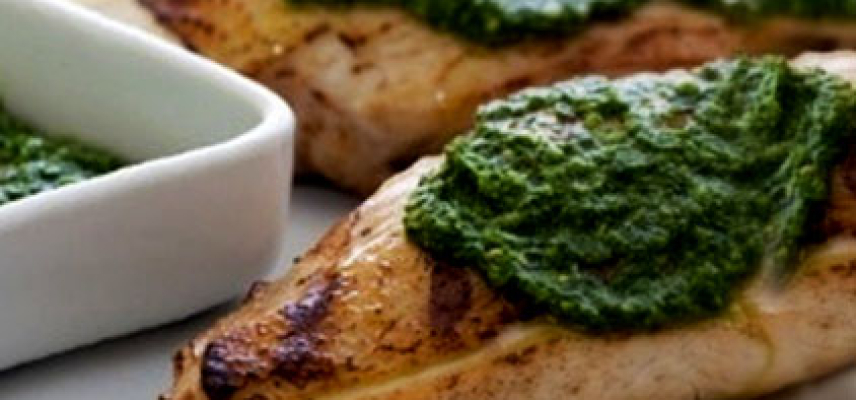 Pollo con pesto