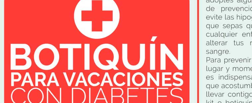 Botiquín para vacaciones con diabetes