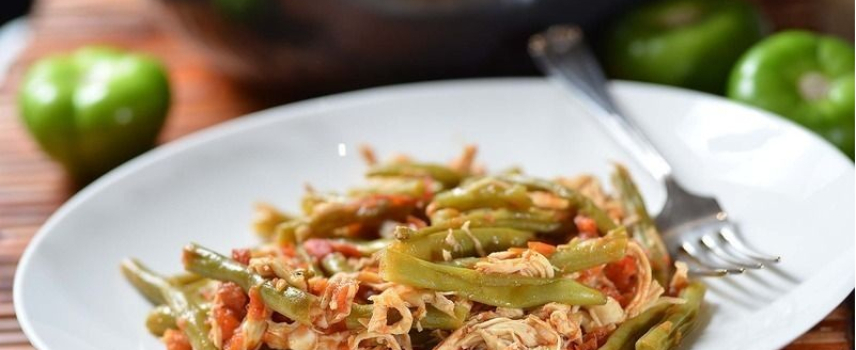 Fajitas de pollo con ejote