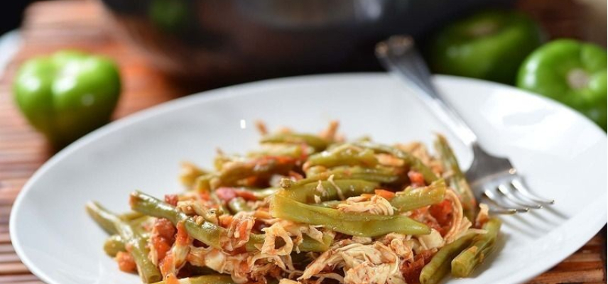 Fajitas de pollo con ejote