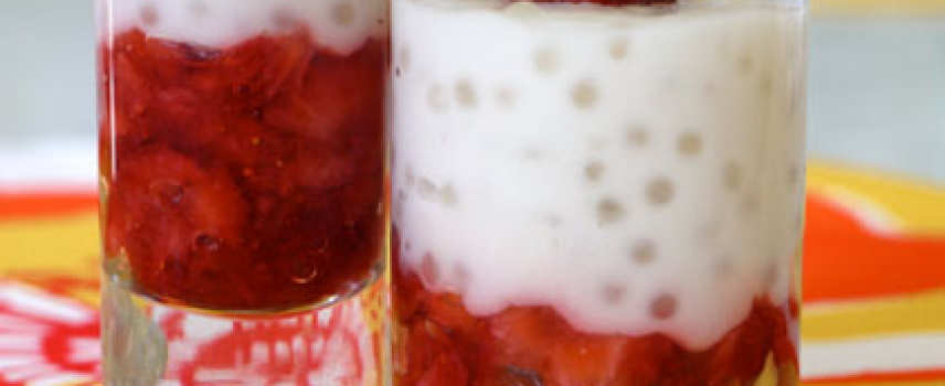 Tapioca con frutos rojos