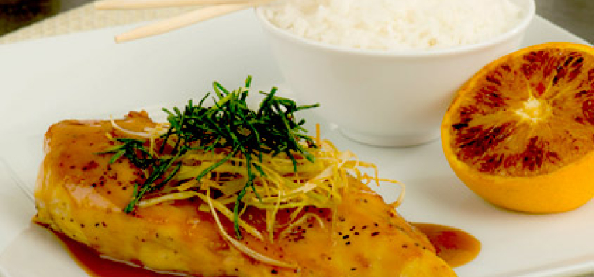 Pechuga de pollo teriyaki