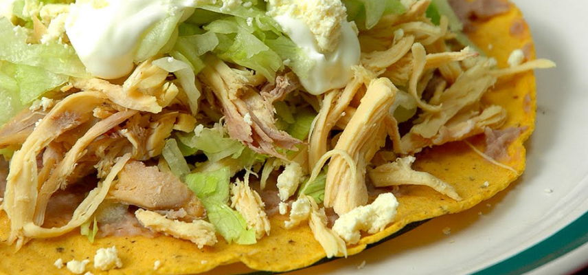 Tostadas de pollo