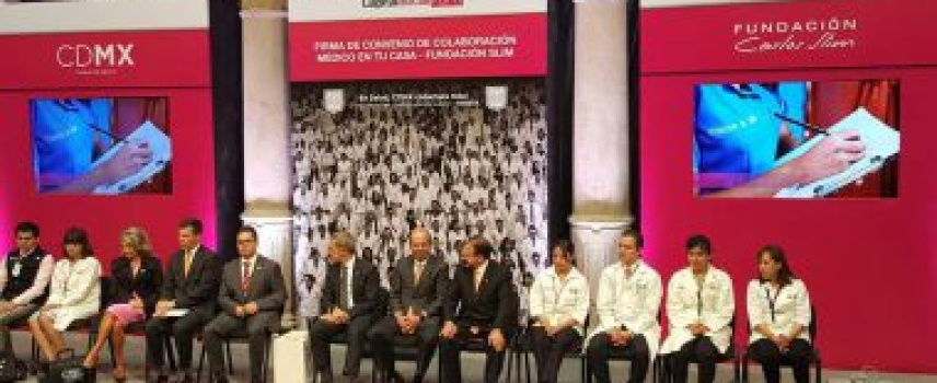 FUNDACIÓN CARLOS SLIM FIRMA CONVENIO CON LA SECRETARÍA DE SALUD DE LA CIUDAD DE MÉXICO PARA MEJORAR ATENCIÓN PRIMARIA DE LA SALUD EN LOS HOGARES CAPITALINOS
