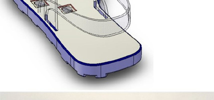 Patenta UP plantilla de zapato para débiles visuales